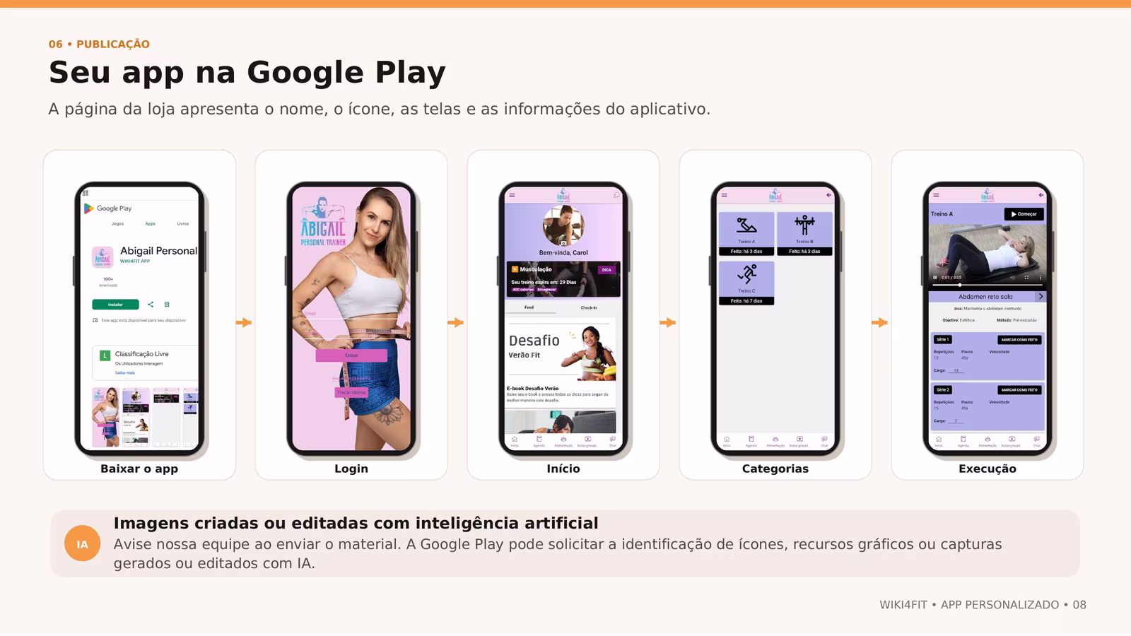 Aplicativo personalizado publicado na Google Play